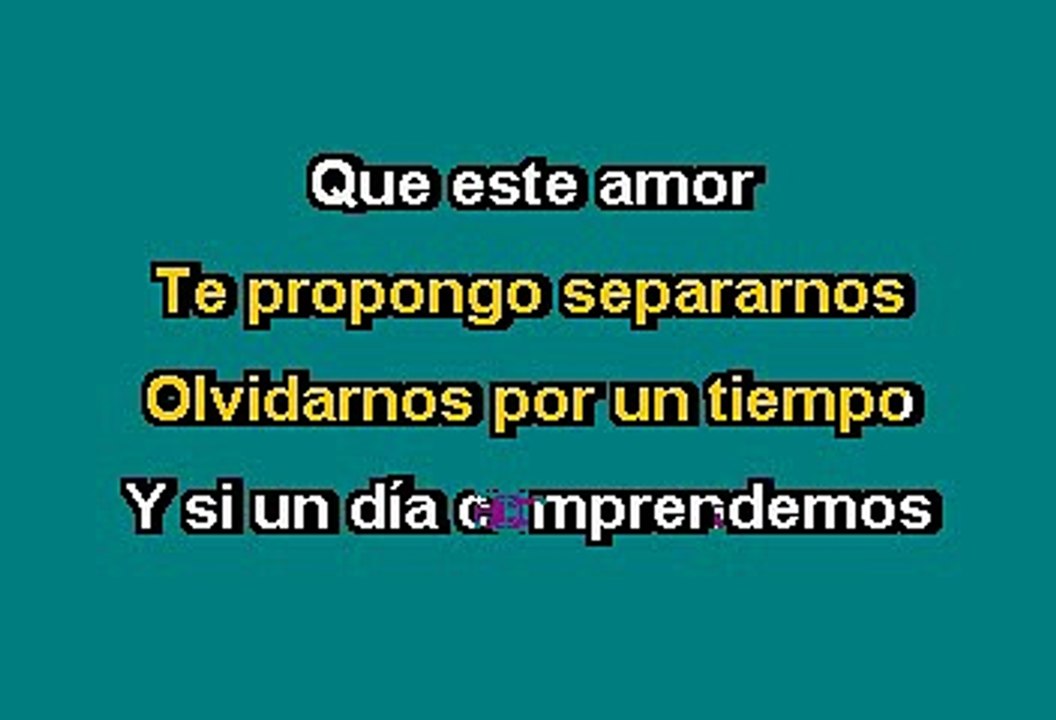 José Luis Rodríguez '' El Puma '' -  Te propongo separarnos (Karaoke)