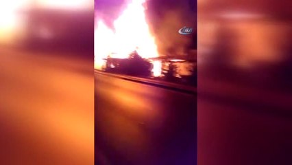 Kereste Atölyesinde Korkutan Yangın