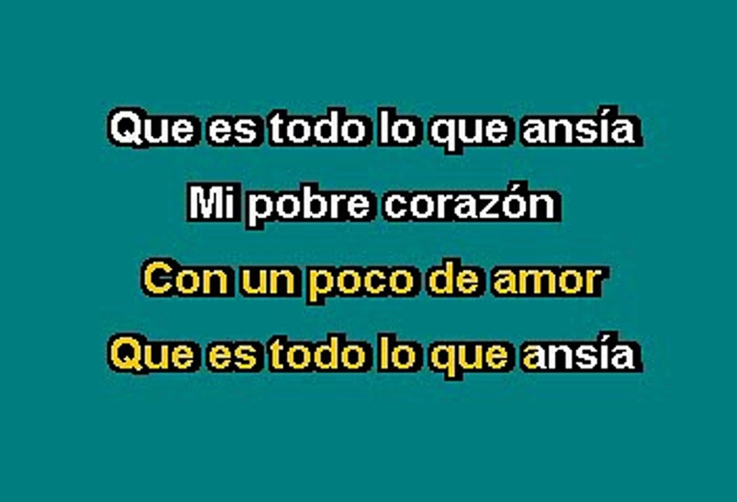 LA SONORA MATANCERA - PERDON (KARAOKE)