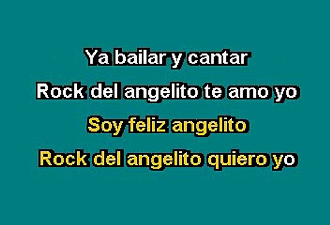 Los Rebeldes del Rock - Rock del angelito (Karaoke)