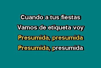 Los Teen Tops - Presumida (Karaoke)