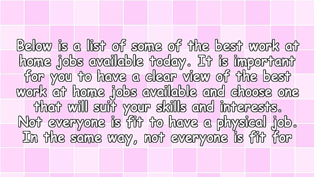 The Best Work at Home Jobs You Can Find