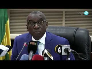 Sidiki Kaba face à la presse, le discours liminaire
