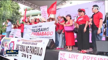 Iba't ibang grupo, nagpakita ng suporta kay Pres. Duterte sa mismong SONA nito #DuterteSONA2017