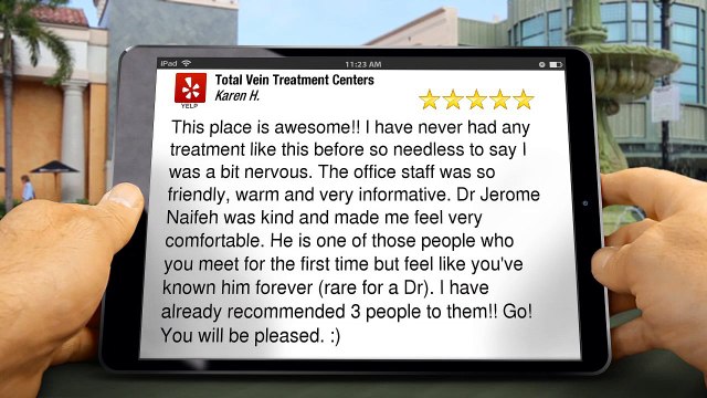 Total Vein Treatment Centers PlanoPerfect5 Star Review by Karen H.