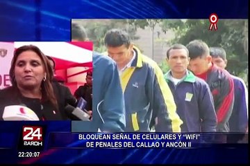 Bloquean señales de celulares y redes WiFi en penales Ancón II y Callao