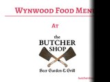 Wynwood Food Menu | Sausages | Burgers | Sandwiches