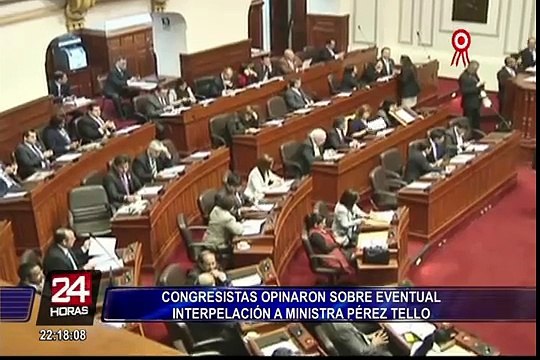 Congresistas opinan sobre eventual interpelación a Marisol Pérez Tello