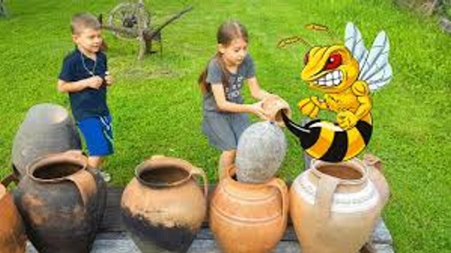 Kids playing with clay toys. They learn how to make clay objects. Funny video 2017