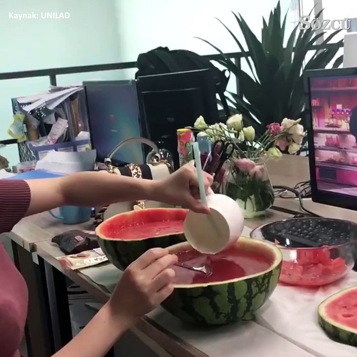 Karpuzla yapılan enfes sanat