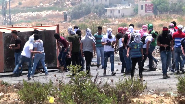 Heurts entre Palestiniens et soldats israéliens près de Beit El