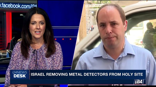 i24NEWS DESK | Israel removing metal detectors from Holy Site | Tuesday, July 25th 2017