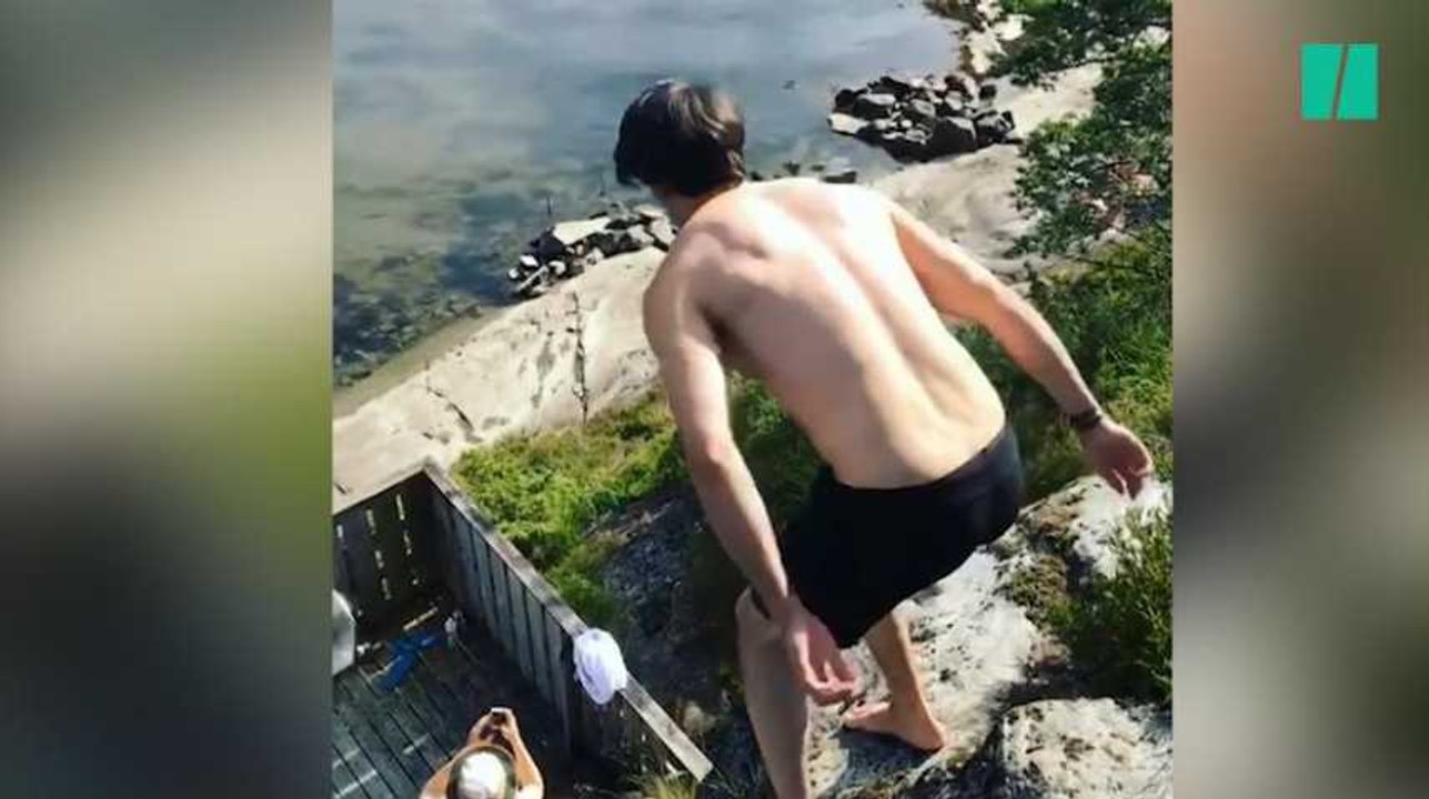Ne tentez pas cette cascade sur un toboggan