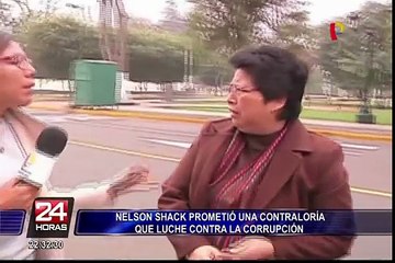 Nelson Shack juró esta tarde como nuevo contralor general de la República