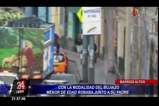 Barrios Altos: padre e hijo robaban bajo la modalidad del 'bujiazo'