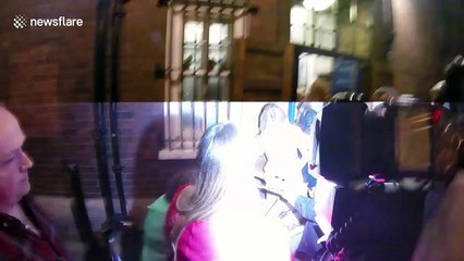 Sienna Miller departs Apollo Theatre in London