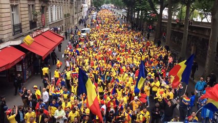 4000 de fani suporteri ai romaniei au invadat strazile frantei euro 2016