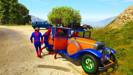 Sjeldne Biler I Morsom Tegnefilm Spiderman Og Sang For Barna