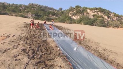 Report TV - 'Rana e hedhun' atraksion turistik improvizon rrëshqitëse me plasmas