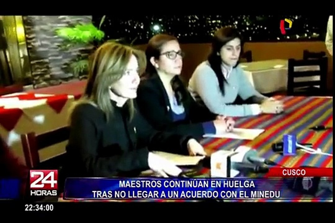 Cusco: maestros continúan en huelga tras no llegar a un acuerdo con Minedu