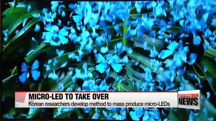 Korean researchers to mass produce micro-LED