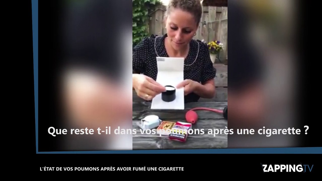 Ce qu’il reste dans vos poumons après  avoir fumé une cigarette (vidéo)