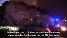 Incendies en Haute-Corse, attisés par des vents violents