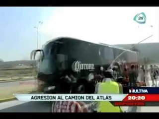 Download Video: Deportes Dominical. Agreden aficionados al autobús del Atlas