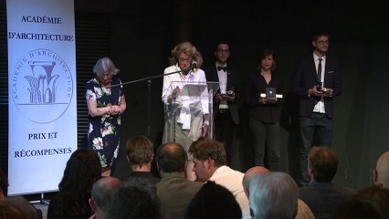 Cérémonie Prix de l'Académie d'Architecture 2017