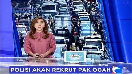 Macet Paksa Polisi Rekrut Pak Ogah
