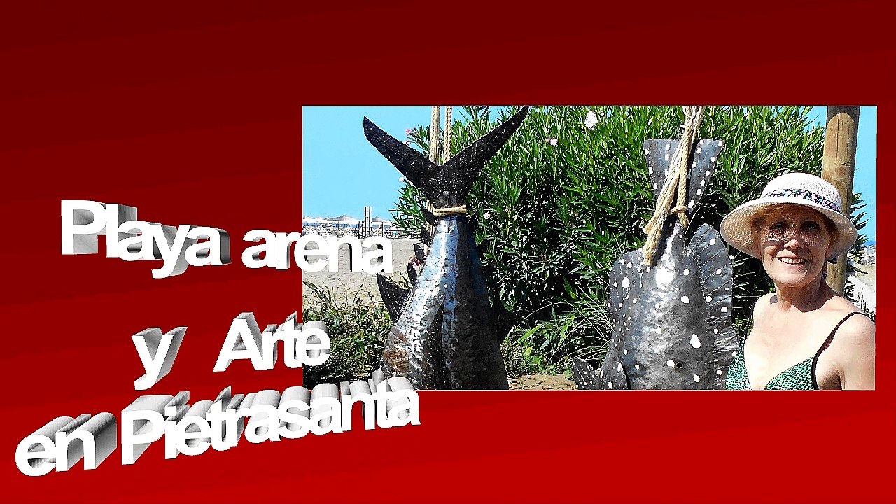 Playa arena y arte en Pietrasanta