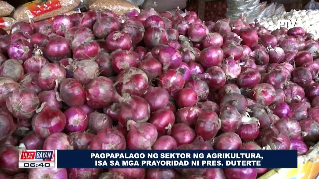 Pagpapalago ng sektor ng agrikultura, isa sa mga prayoridad ni Pangulong Duterte