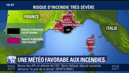 Météo: risque d'incendie très sévère dans le Sud-Est et la Corse
