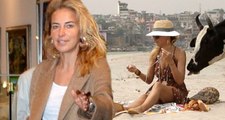 Burcu Esmersoy'u Hindistan'da İnek Yalayınca, Neye Uğradığını Şaşırdı