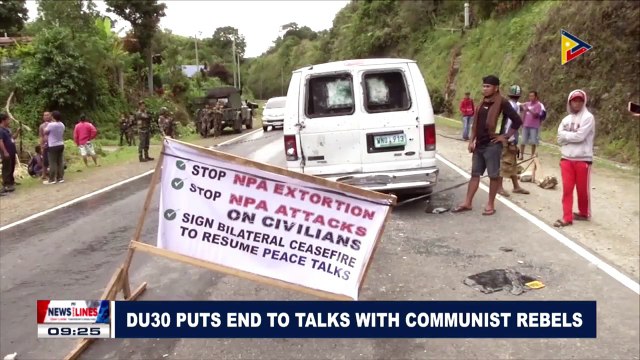 President Duterte puts end to talks with communist rebels