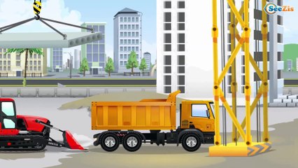 The Truck and The Excavator | Kids Car Cartoons | New Trucks for children | Construction Cartoon