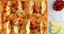 طريقة عمل عجينة الباف باستري بجبنة البري و التفاح بالفيديو
