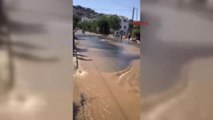 Bodrum'daki Su Isale Hattı Yine Patladı