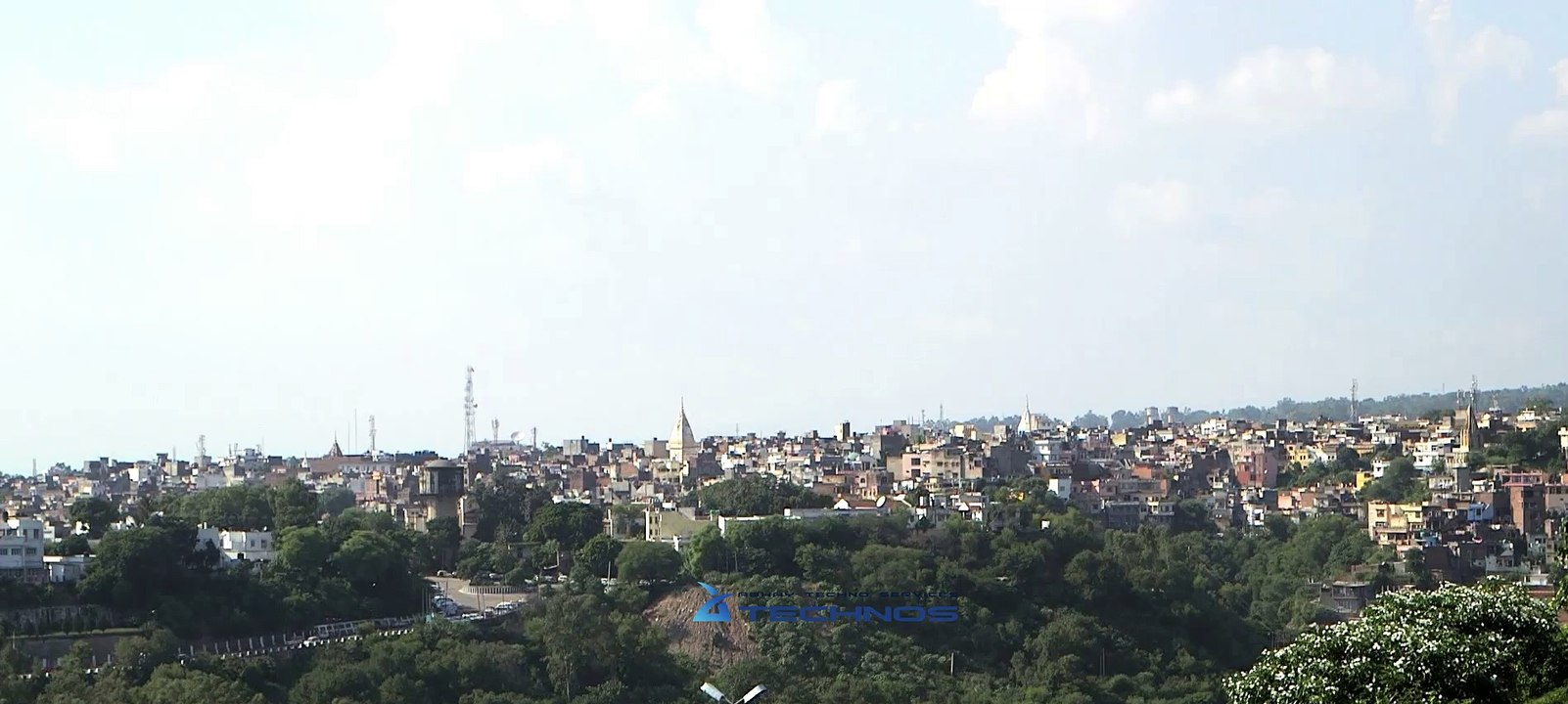Aerial view of Jammu - India