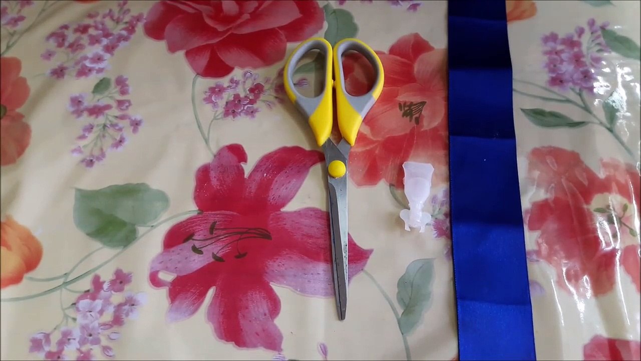 how to make rose with satin ribbon