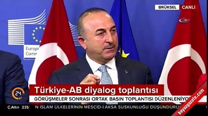 Mevlüt Çavuşoğlu AB toplantısında çok sert konuştu