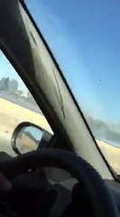 Pays d'Aix : un champ en feu au bord de la RN7