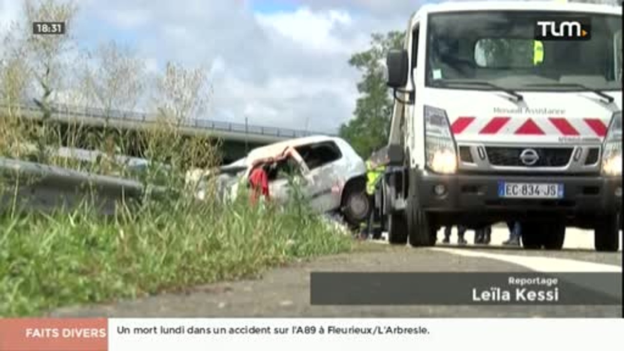 Accident dans le Rhône : Un homme décède sur l’A89