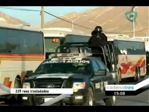 Trasladan a 339 reos a penales federales