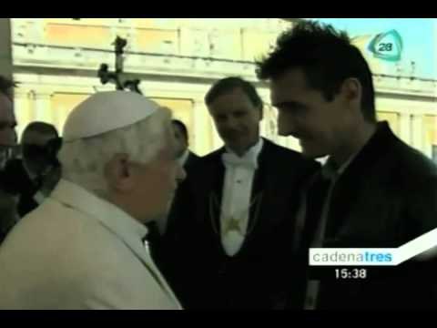 Klose se reúne con el Papa Benedicto XVI