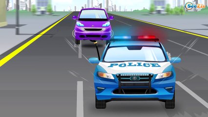 The Police Car Vs Bad Car + 1 HOUR Kids Compilation | Police Chase Cartoon For Kids