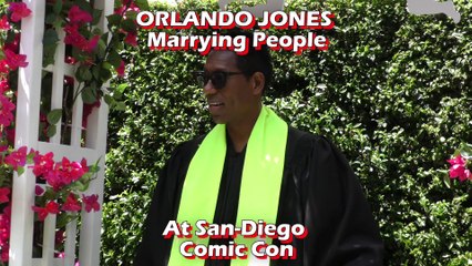 Orlando Jones Marrying People at SDCC