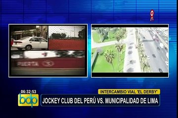 MML y Jockey Club en disputa por terreno de la obra intercambio vial "El Derby"