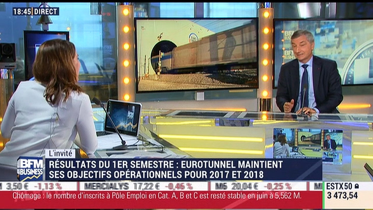 Résultats du 1er semestre: Eurotunnel maintient ses objectifs opérationnels pour 2017 et 2018 - 25/07