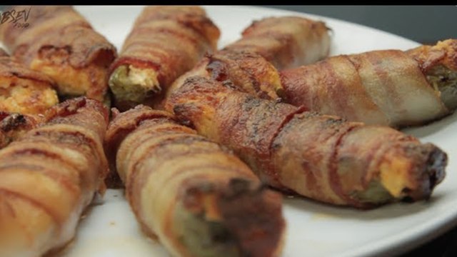 Bacon Wrapped Buffalo Jalapeno Poppers
